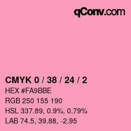 颜色代码: CMYK 0 / 38 / 24 / 2 | qconv.com