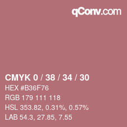 Color code: CMYK 0 / 38 / 34 / 30 | qconv.com