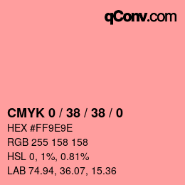 Farbcode: CMYK 0 / 38 / 38 / 0 | qconv.com