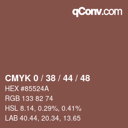 Color code: CMYK 0 / 38 / 44 / 48 | qconv.com