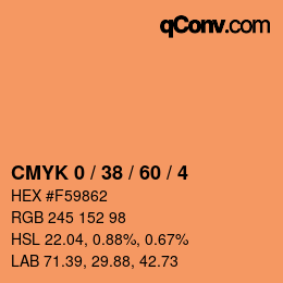 Color code: CMYK 0 / 38 / 60 / 4 | qconv.com