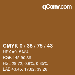 Color code: CMYK 0 / 38 / 75 / 43 | qconv.com