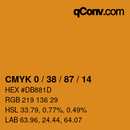 Color code: CMYK 0 / 38 / 87 / 14 | qconv.com