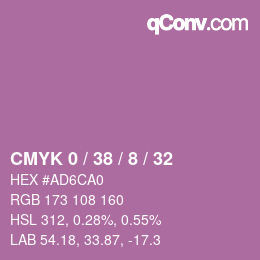 Color code: CMYK 0 / 38 / 8 / 32 | qconv.com