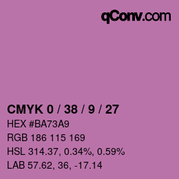 颜色代码: CMYK 0 / 38 / 9 / 27 | qconv.com
