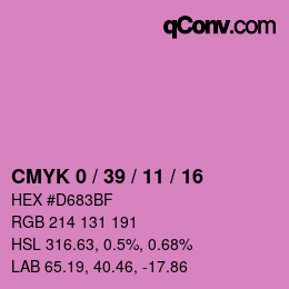 Color code: CMYK 0 / 39 / 11 / 16 | qconv.com