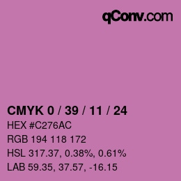 Color code: CMYK 0 / 39 / 11 / 24 | qconv.com