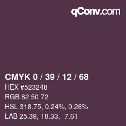 Color code: CMYK 0 / 39 / 12 / 68 | qconv.com