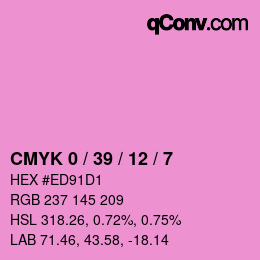 Color code: CMYK 0 / 39 / 12 / 7 | qconv.com