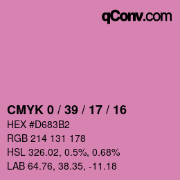 Color code: CMYK 0 / 39 / 17 / 16 | qconv.com