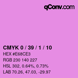 Color code: CMYK 0 / 39 / 1 / 10 | qconv.com