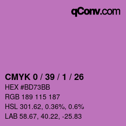 Color code: CMYK 0 / 39 / 1 / 26 | qconv.com