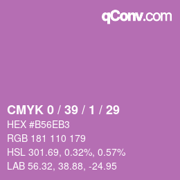 Color code: CMYK 0 / 39 / 1 / 29 | qconv.com