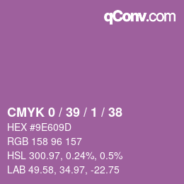 Color code: CMYK 0 / 39 / 1 / 38 | qconv.com