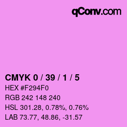 Color code: CMYK 0 / 39 / 1 / 5 | qconv.com