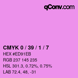 Color code: CMYK 0 / 39 / 1 / 7 | qconv.com