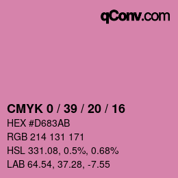 Color code: CMYK 0 / 39 / 20 / 16 | qconv.com