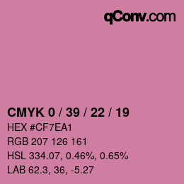 Color code: CMYK 0 / 39 / 22 / 19 | qconv.com