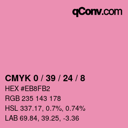 Color code: CMYK 0 / 39 / 24 / 8 | qconv.com