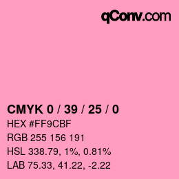 Color code: CMYK 0 / 39 / 25 / 0 | qconv.com