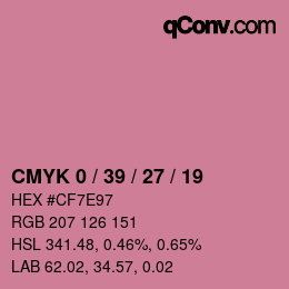 Código de color: CMYK 0 / 39 / 27 / 19 | qconv.com