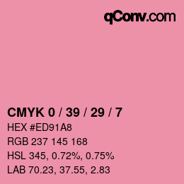 Color code: CMYK 0 / 39 / 29 / 7 | qconv.com