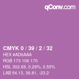 Color code: CMYK 0 / 39 / 2 / 32 | qconv.com