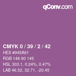 カラーコード: CMYK 0 / 39 / 2 / 42 | qconv.com