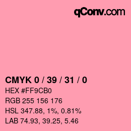 Color code: CMYK 0 / 39 / 31 / 0 | qconv.com
