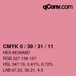 Color code: CMYK 0 / 39 / 31 / 11 | qconv.com