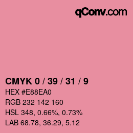 Color code: CMYK 0 / 39 / 31 / 9 | qconv.com