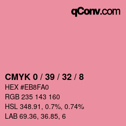 Color code: CMYK 0 / 39 / 32 / 8 | qconv.com
