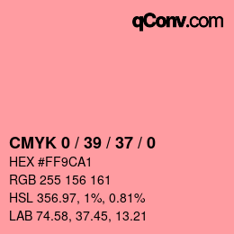 Color code: CMYK 0 / 39 / 37 / 0 | qconv.com