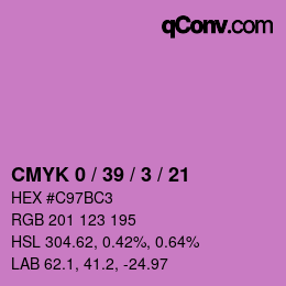 Color code: CMYK 0 / 39 / 3 / 21 | qconv.com