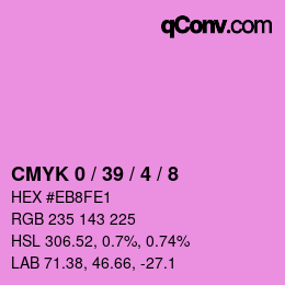 Color code: CMYK 0 / 39 / 4 / 8 | qconv.com