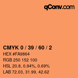 Color code: CMYK 0 / 39 / 60 / 2 | qconv.com