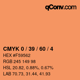 Color code: CMYK 0 / 39 / 60 / 4 | qconv.com