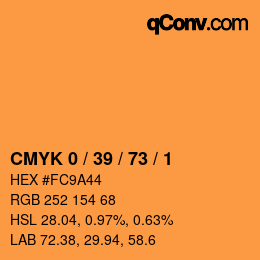 Color code: CMYK 0 / 39 / 73 / 1 | qconv.com