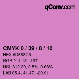 Color code: CMYK 0 / 39 / 8 / 16 | qconv.com
