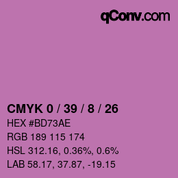 Color code: CMYK 0 / 39 / 8 / 26 | qconv.com