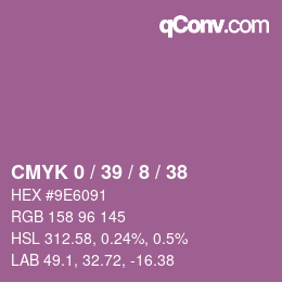 Color code: CMYK 0 / 39 / 8 / 38 | qconv.com