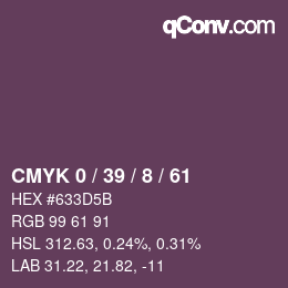 颜色代码: CMYK 0 / 39 / 8 / 61 | qconv.com
