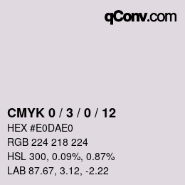 Color code: CMYK 0 / 3 / 0 / 12 | qconv.com