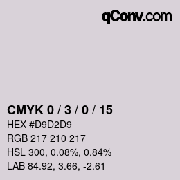 Color code: CMYK 0 / 3 / 0 / 15 | qconv.com