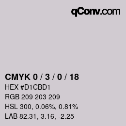 Color code: CMYK 0 / 3 / 0 / 18 | qconv.com