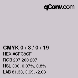 Color code: CMYK 0 / 3 / 0 / 19 | qconv.com