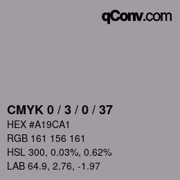 Color code: CMYK 0 / 3 / 0 / 37 | qconv.com