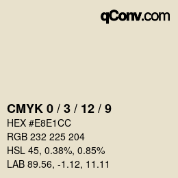 Color code: CMYK 0 / 3 / 12 / 9 | qconv.com