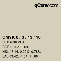 Color code: CMYK 0 / 3 / 13 / 16 | qconv.com