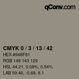 Color code: CMYK 0 / 3 / 13 / 42 | qconv.com